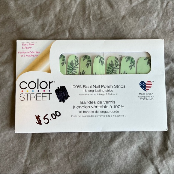 *Retired* Color Street: Leaf of Faith | Mint Green Nature Glitter Spring Summer - Picture 3 of 13